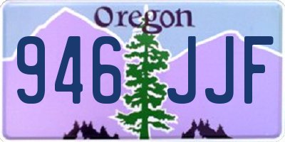 OR license plate 946JJF