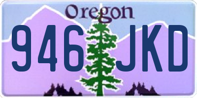 OR license plate 946JKD