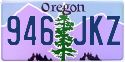 OR license plate 946JKZ