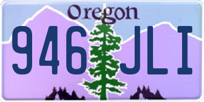 OR license plate 946JLI