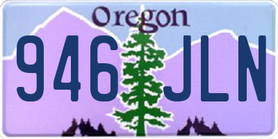 OR license plate 946JLN