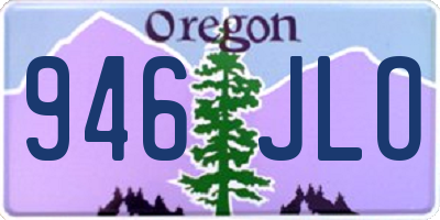 OR license plate 946JLO