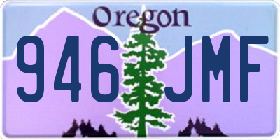 OR license plate 946JMF