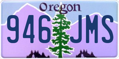 OR license plate 946JMS
