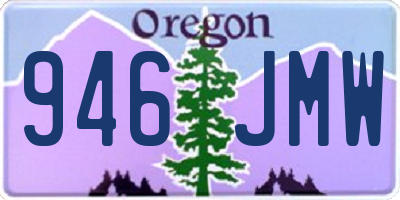 OR license plate 946JMW
