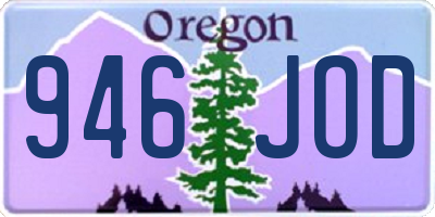 OR license plate 946JOD