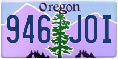 OR license plate 946JOI