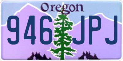 OR license plate 946JPJ