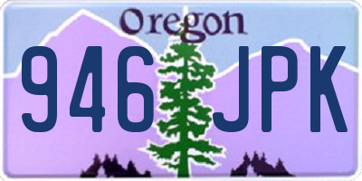 OR license plate 946JPK
