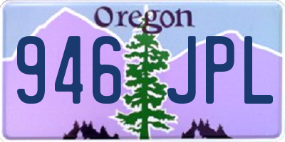 OR license plate 946JPL