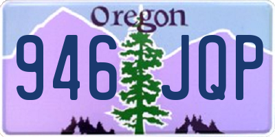 OR license plate 946JQP
