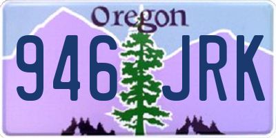 OR license plate 946JRK