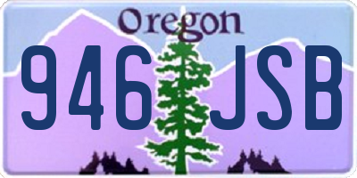 OR license plate 946JSB