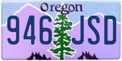 OR license plate 946JSD