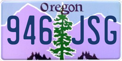 OR license plate 946JSG