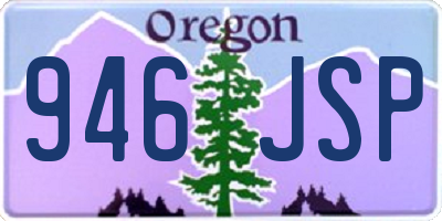 OR license plate 946JSP