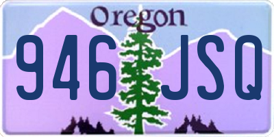 OR license plate 946JSQ