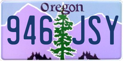 OR license plate 946JSY