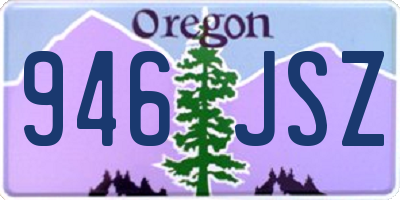 OR license plate 946JSZ