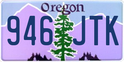 OR license plate 946JTK