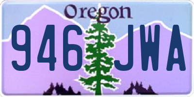 OR license plate 946JWA
