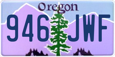 OR license plate 946JWF
