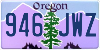 OR license plate 946JWZ