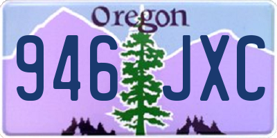 OR license plate 946JXC