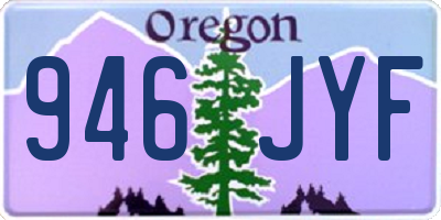 OR license plate 946JYF