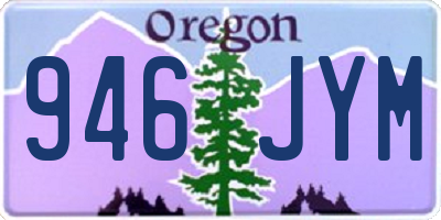 OR license plate 946JYM