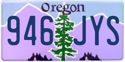 OR license plate 946JYS