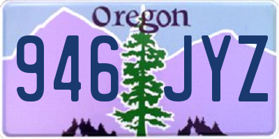 OR license plate 946JYZ