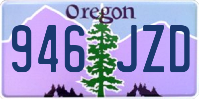 OR license plate 946JZD