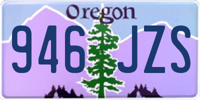 OR license plate 946JZS