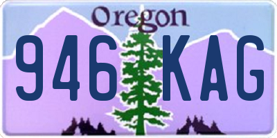 OR license plate 946KAG