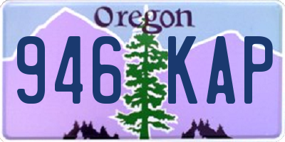 OR license plate 946KAP