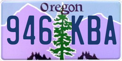OR license plate 946KBA