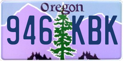 OR license plate 946KBK
