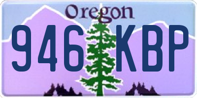 OR license plate 946KBP