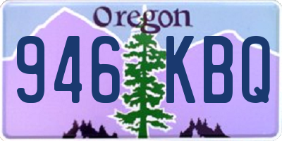 OR license plate 946KBQ