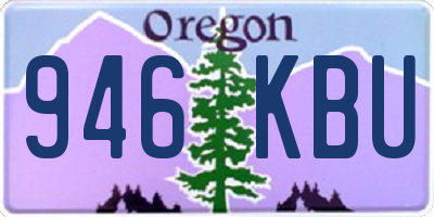 OR license plate 946KBU