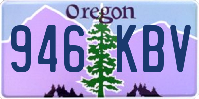 OR license plate 946KBV