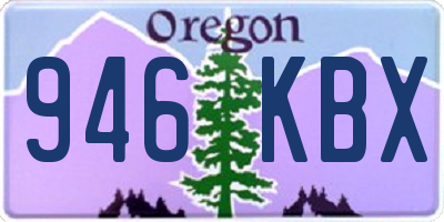 OR license plate 946KBX