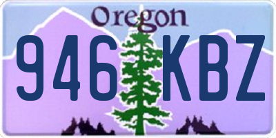 OR license plate 946KBZ