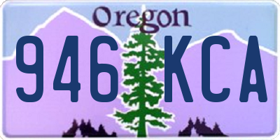 OR license plate 946KCA