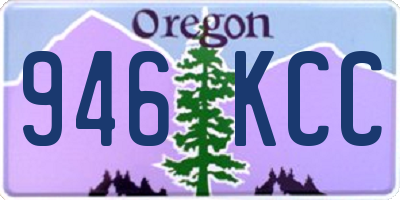 OR license plate 946KCC