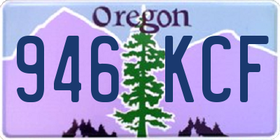 OR license plate 946KCF