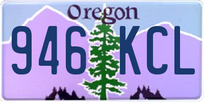 OR license plate 946KCL