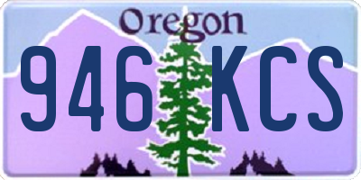 OR license plate 946KCS