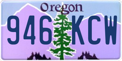 OR license plate 946KCW